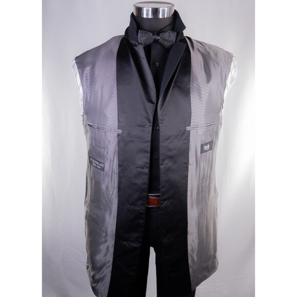 Hugo Boss Solid Black Blazer Tuxedo Jacket Coat Men’s 40L Wool 3-Button EUC - Picture 9 of 15